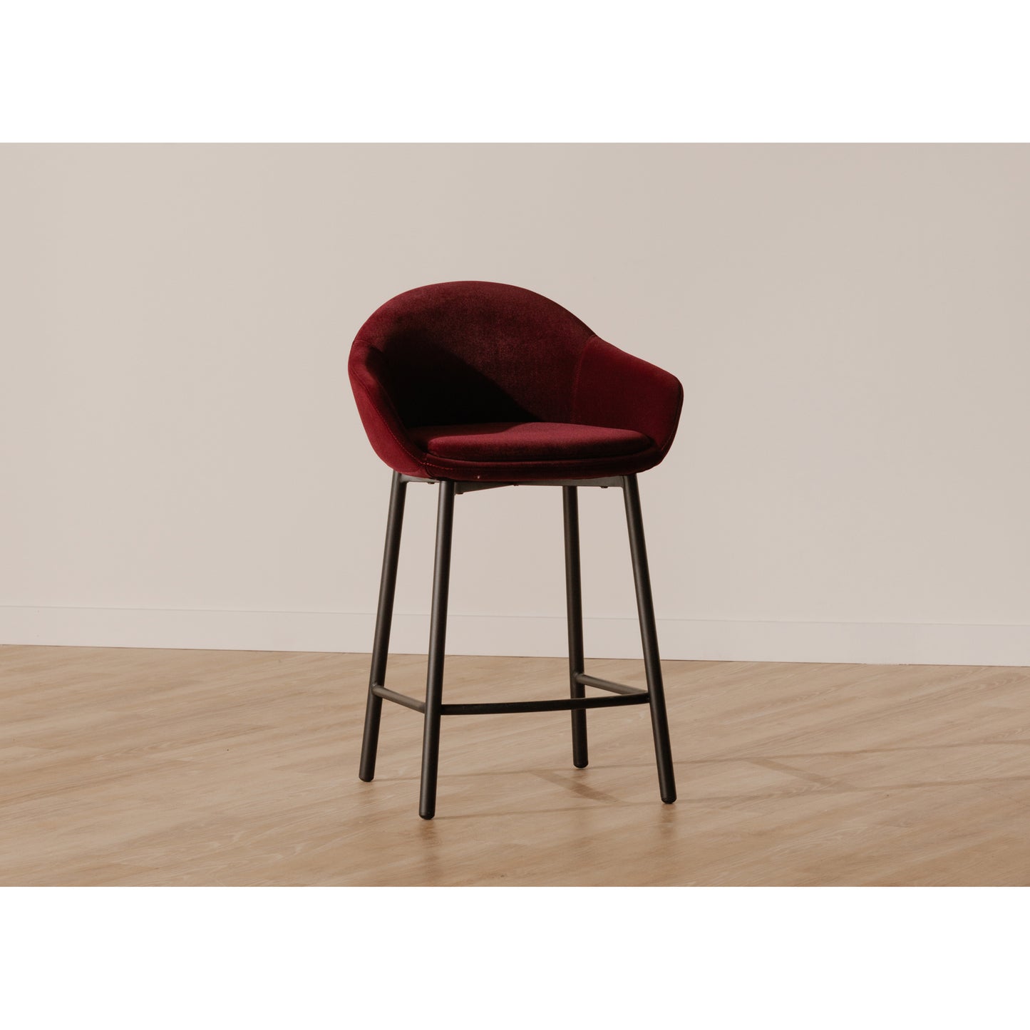 Emily Counter Stool Wine Velvet