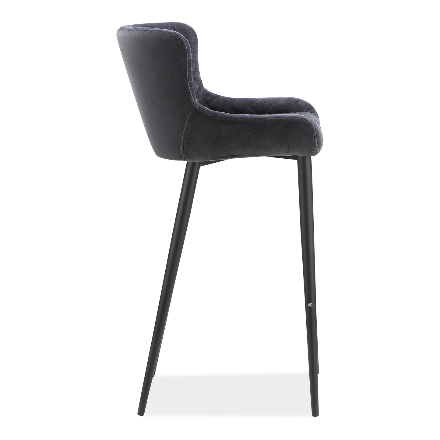 Etta Bar Stool Dark Grey