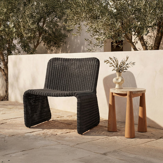 Ella Outdoor Accent Chair Charcoal