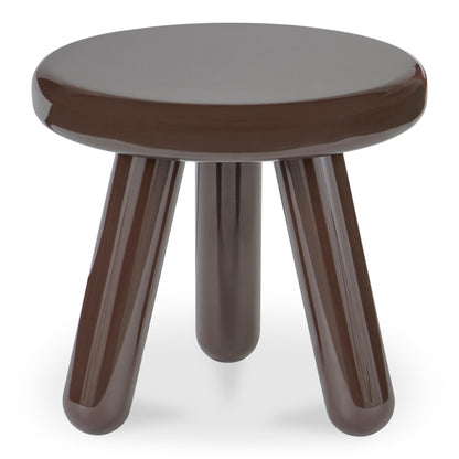 Joy Accent Table Dark Brown Lacquer