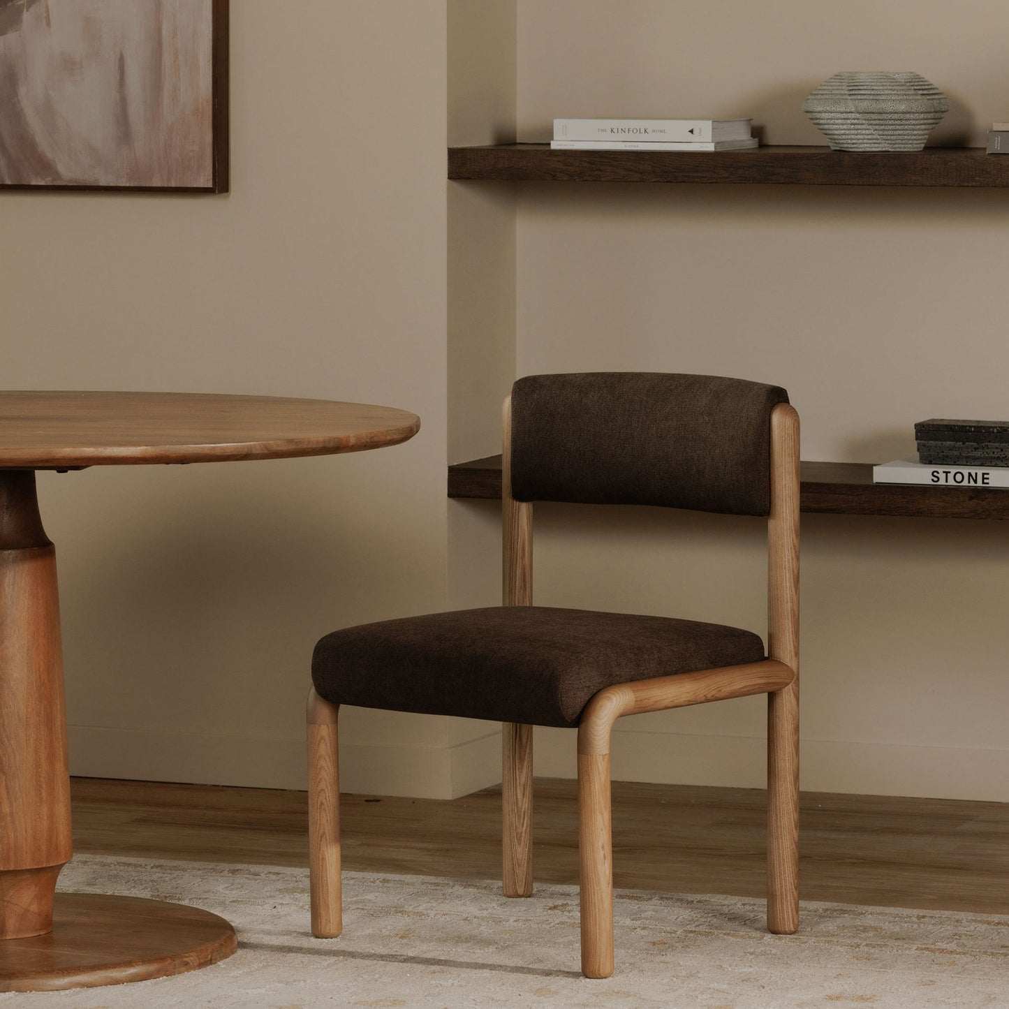 April Dining Chair Deep Brown-Set Of Two