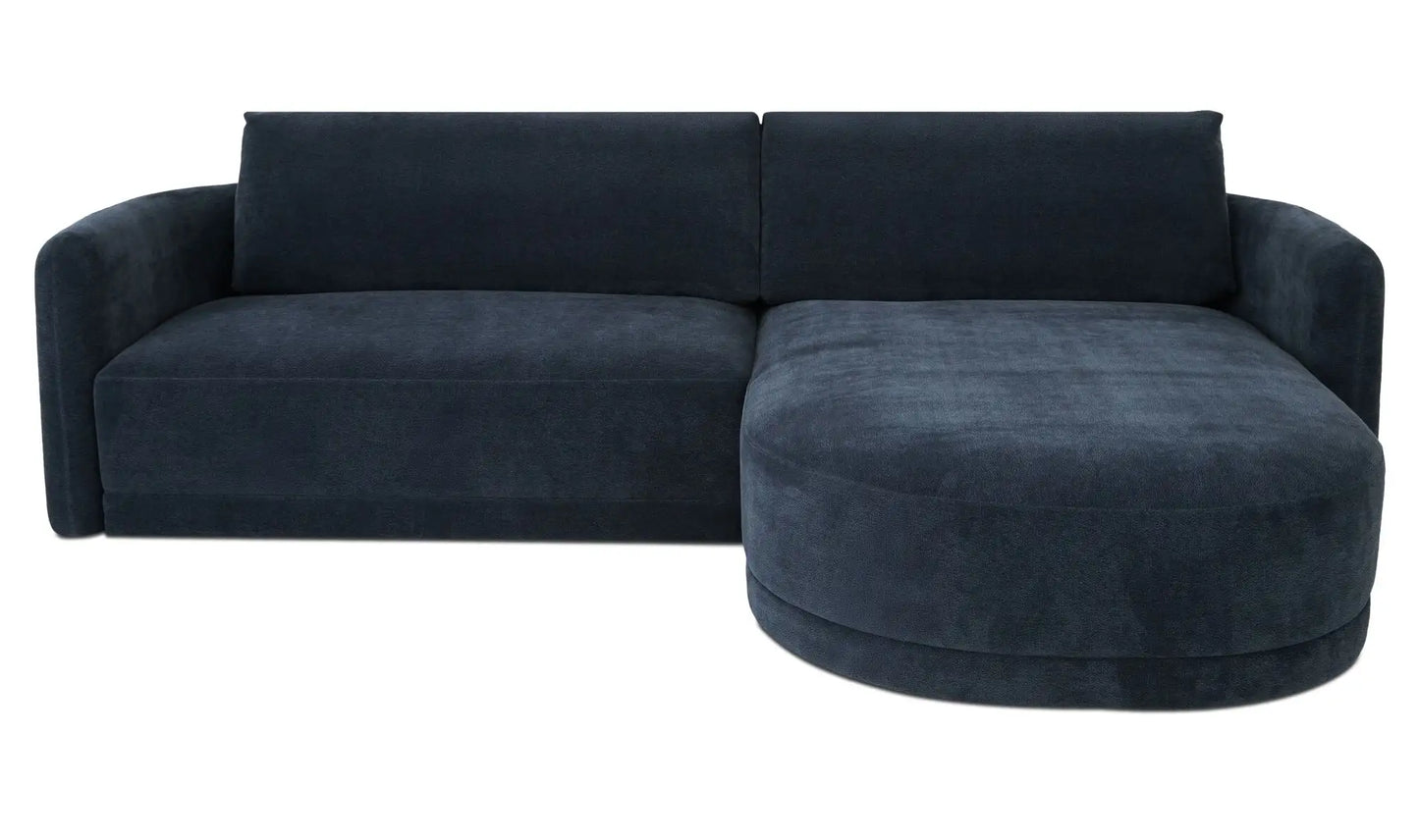 Emmy Sectional Dark Blue Right