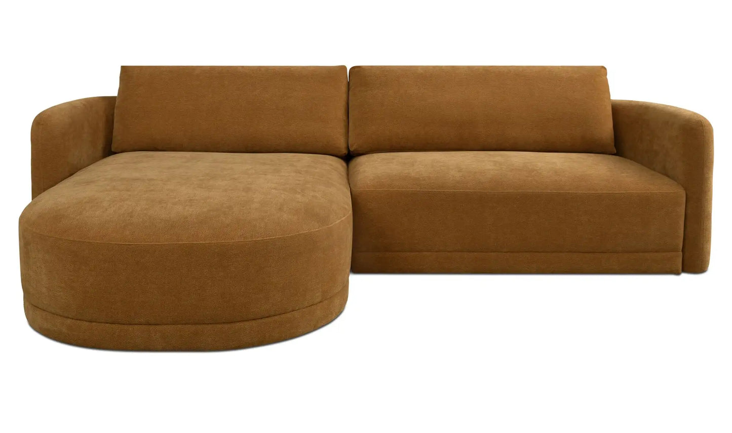 Emmy Sectional Ginger Left