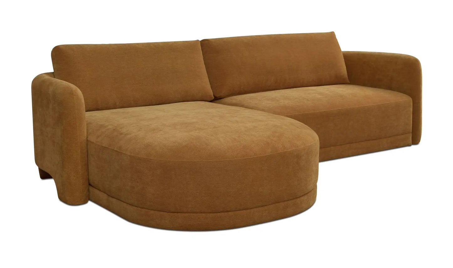 Emmy Sectional Ginger Left