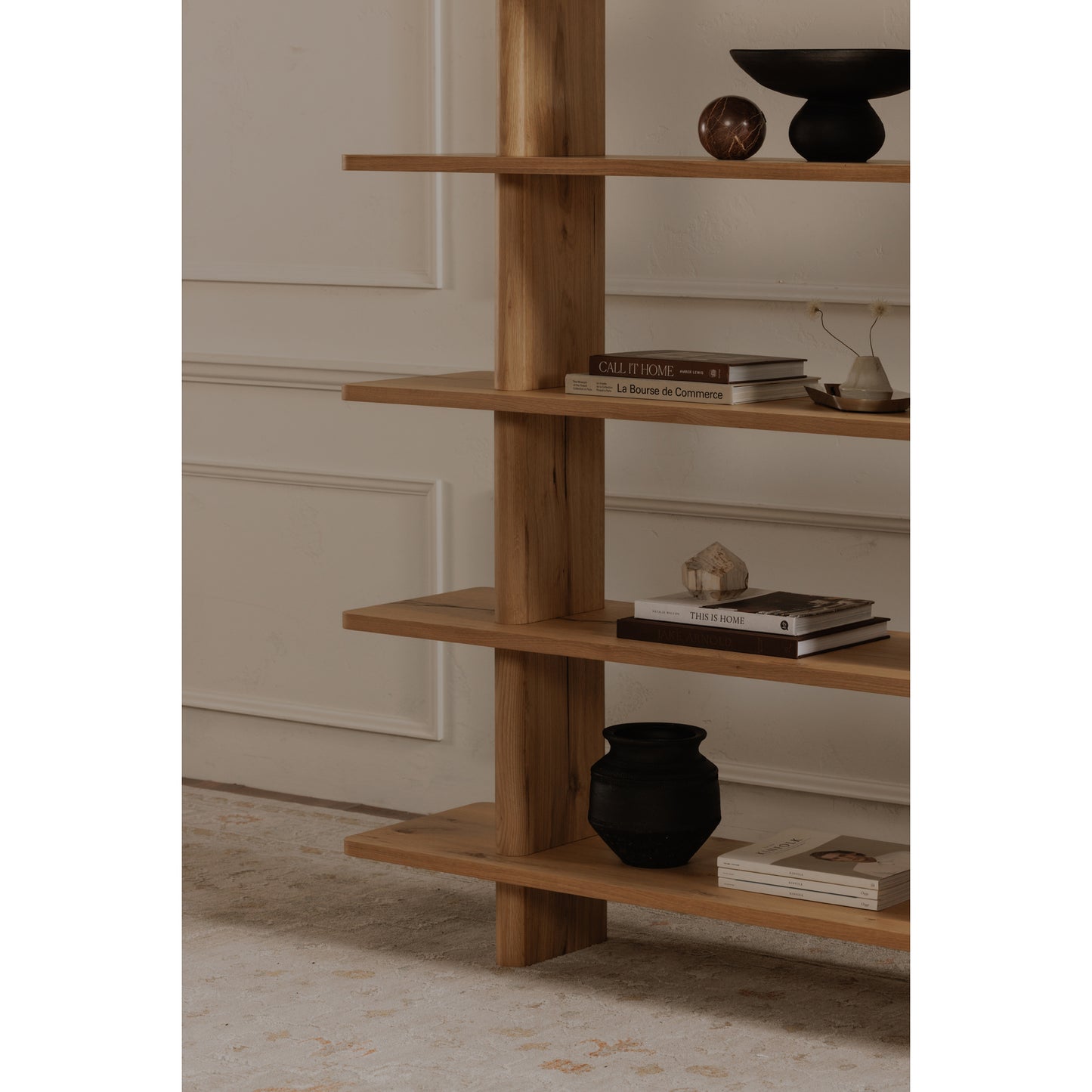 Casey Large Bookcase Rustic Oak
