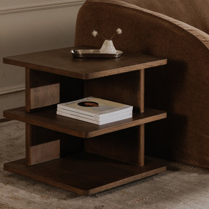 Casey Side Table Dark Brown