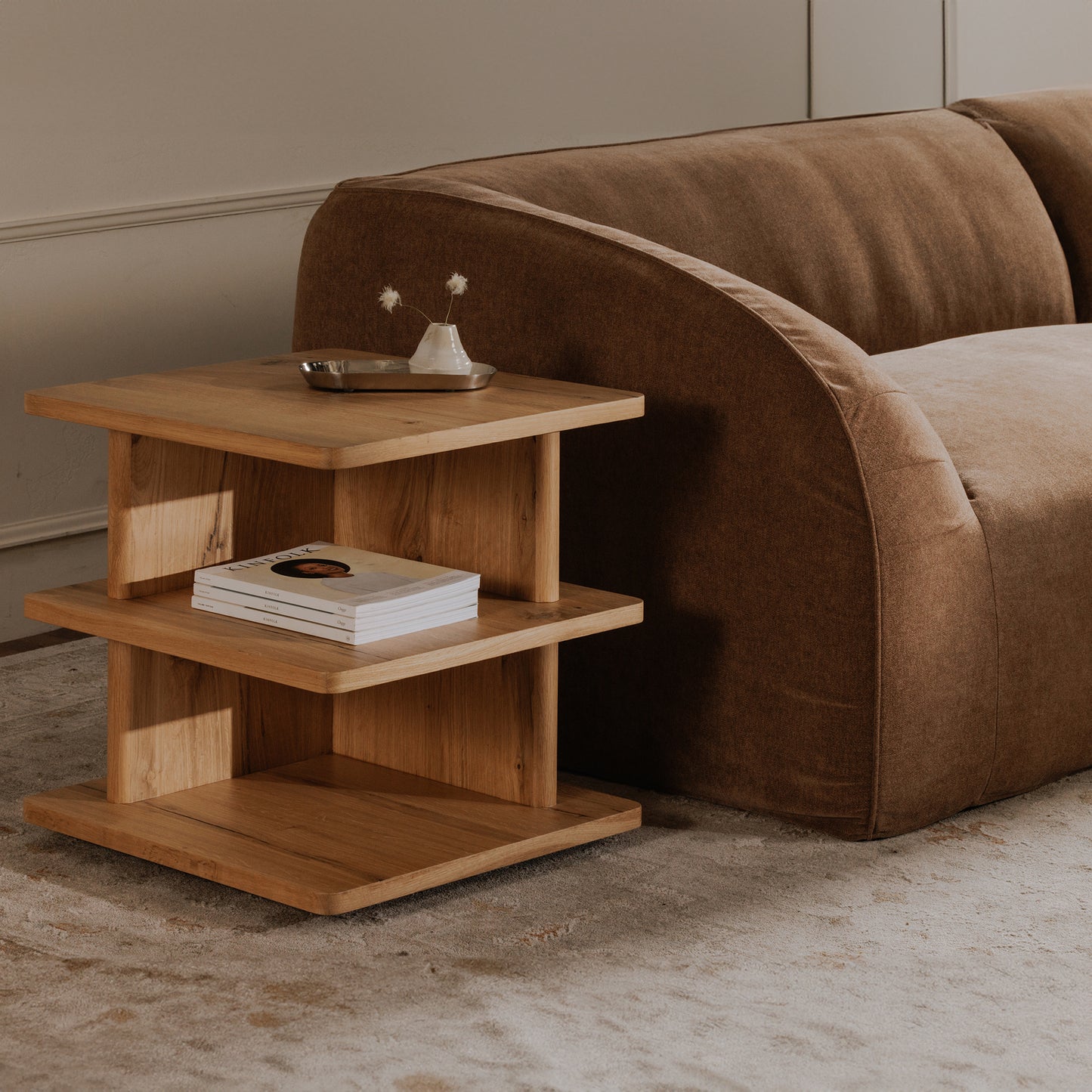 Casey Side Table Rustic Oak