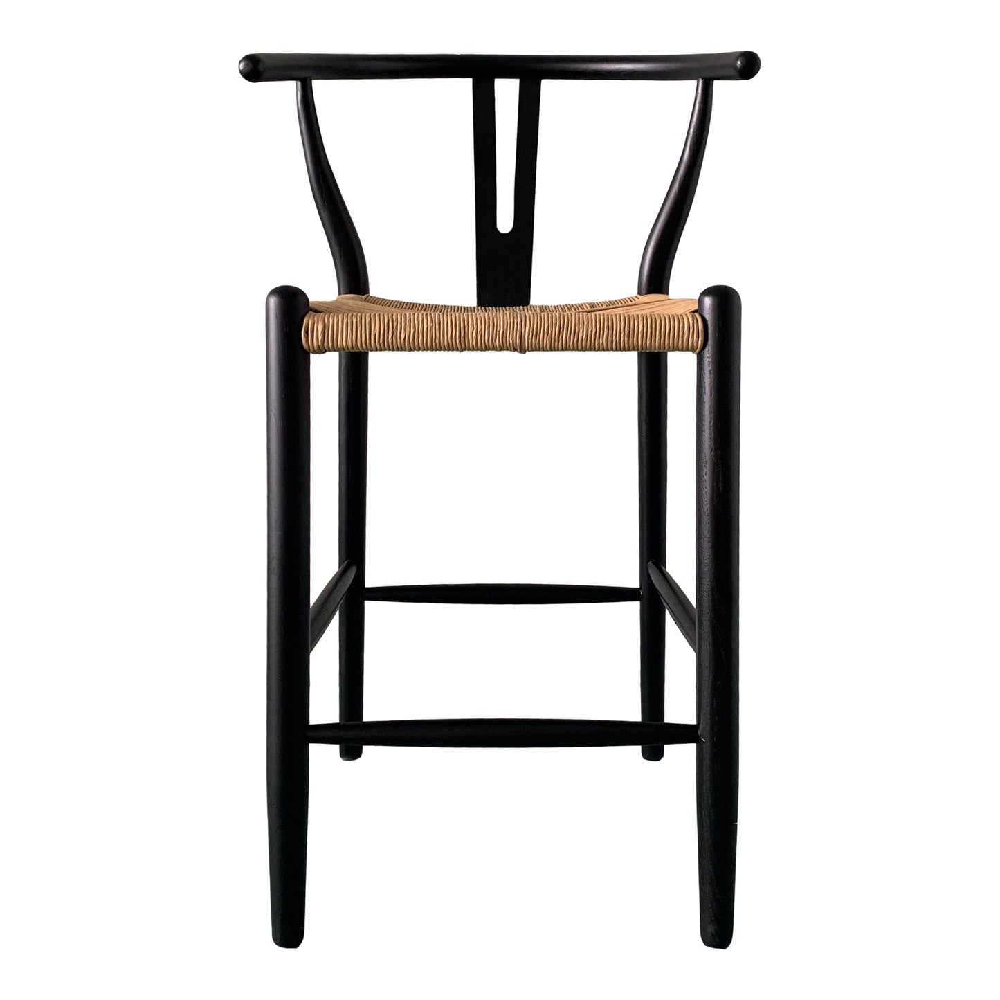 Ventana Counter Stool Black and Natural