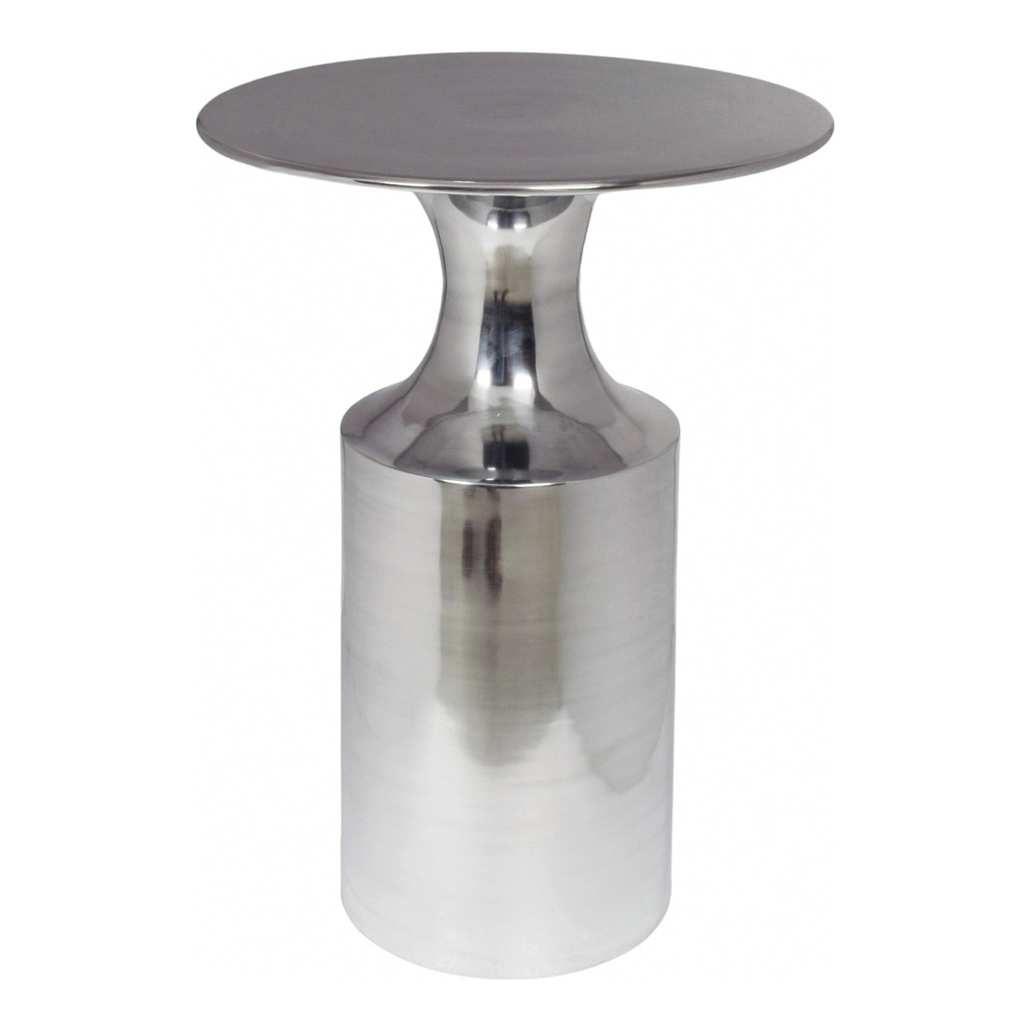 Rassa Accent Table Polished Silver