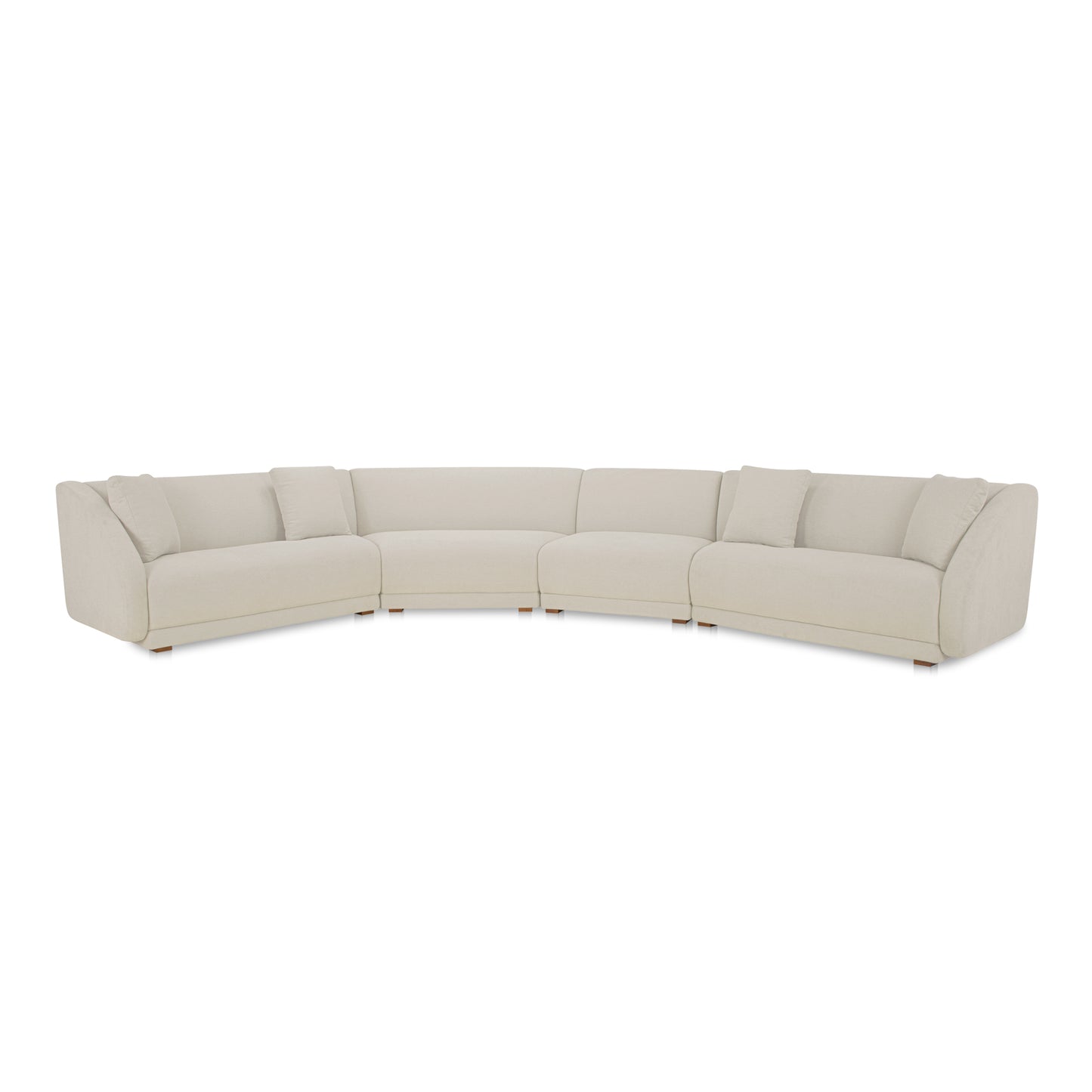 Fraser 4 Piece Modular Sectional Off White