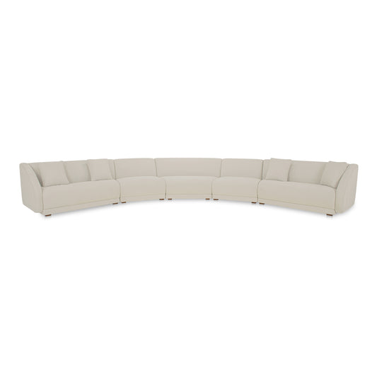 Fraser 5 Piece Modular Sectional Off White