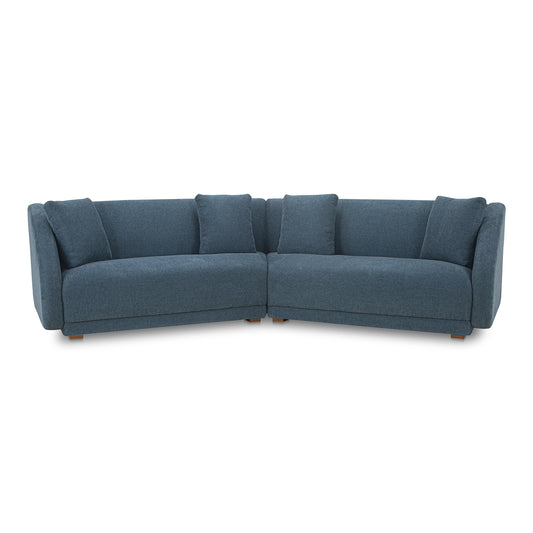 Fraser 2 Piece Modular Sofa Deep Blue