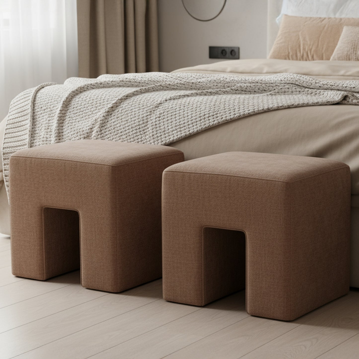 Aidy Stool Washed Pink