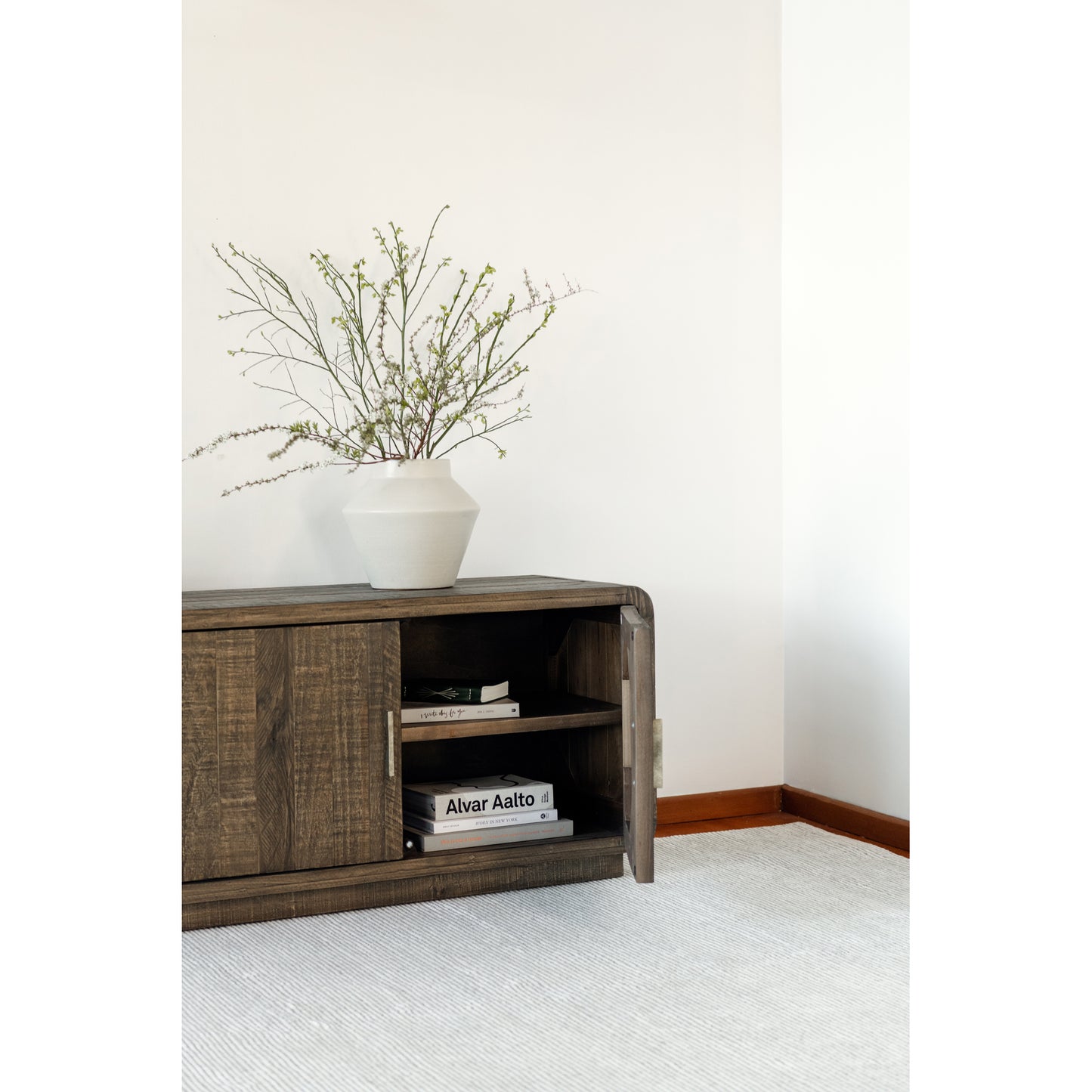 Monterey Media Cabinet Aged Brown