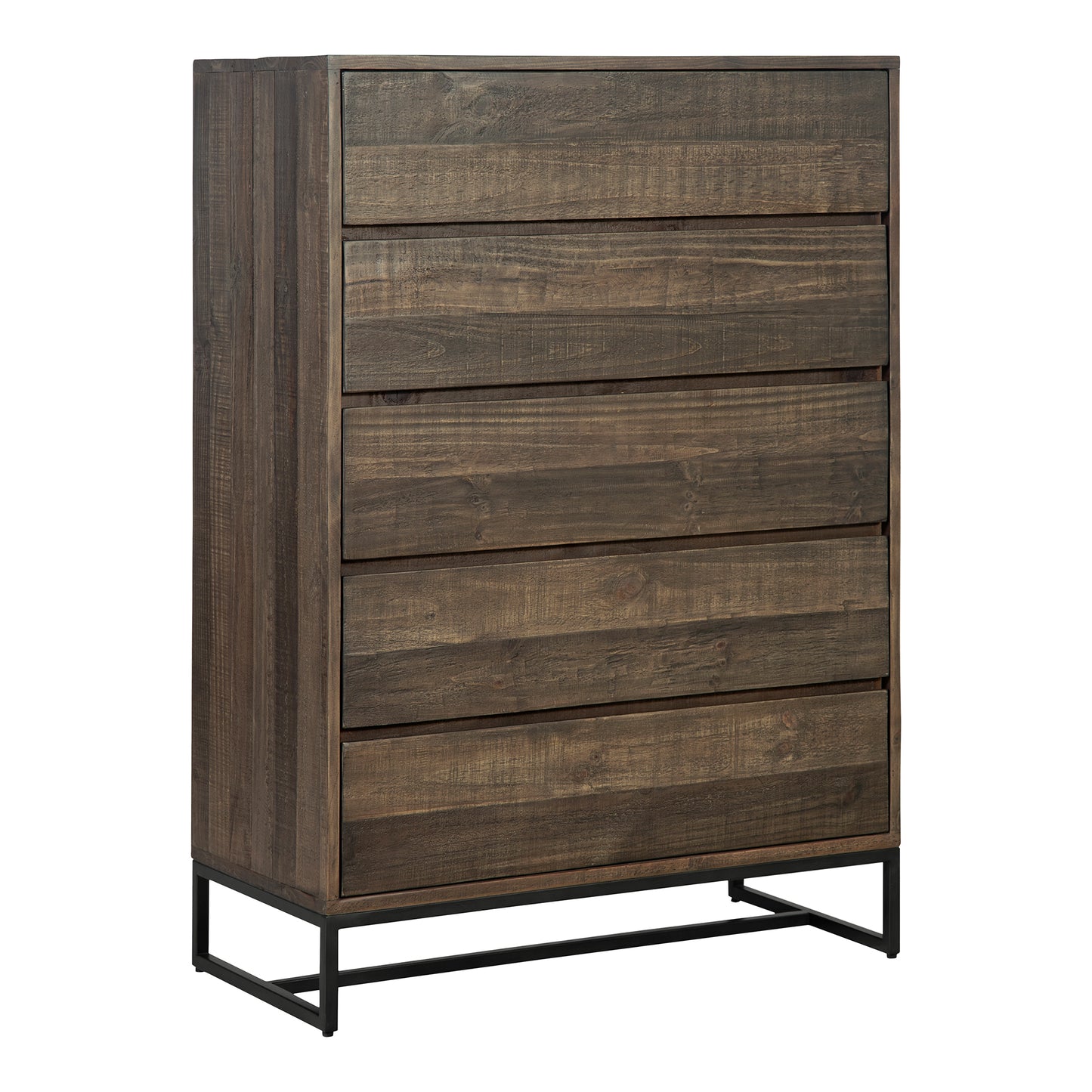 Elena 5 Drawer Chest Brown