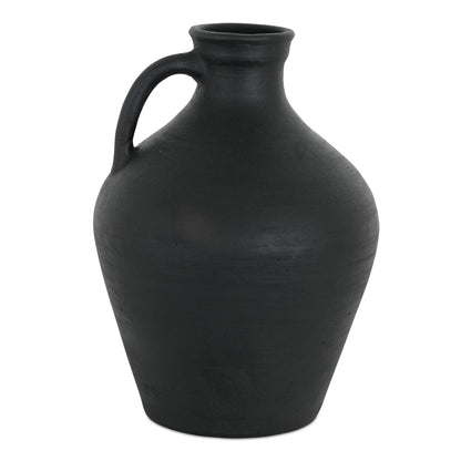 Lyra Vase Black Terracotta