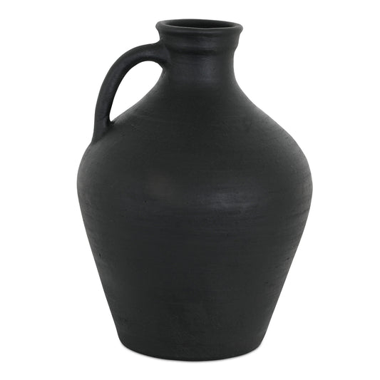 Lyra Vase Black Terracotta