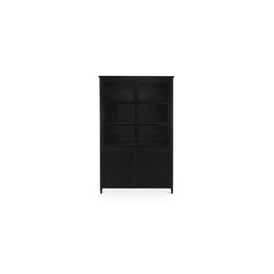 Henry Metal Tall Cabinet Black
