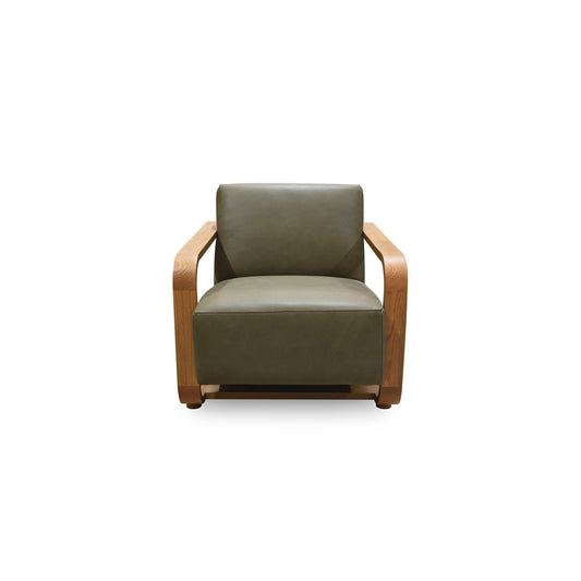 Eckersley Lounge Chair Olive Leather