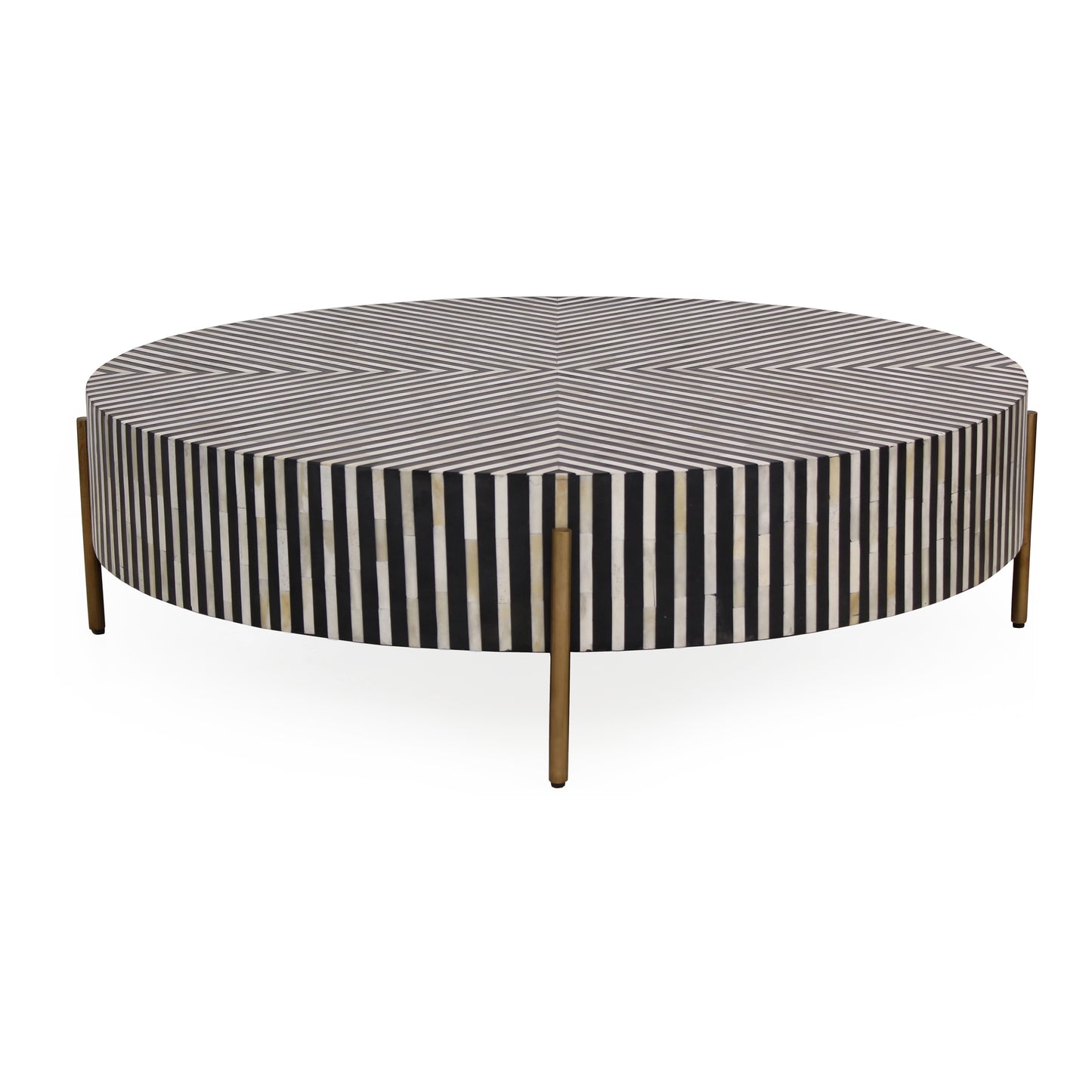 Chameau Medium Coffee Table Black and White