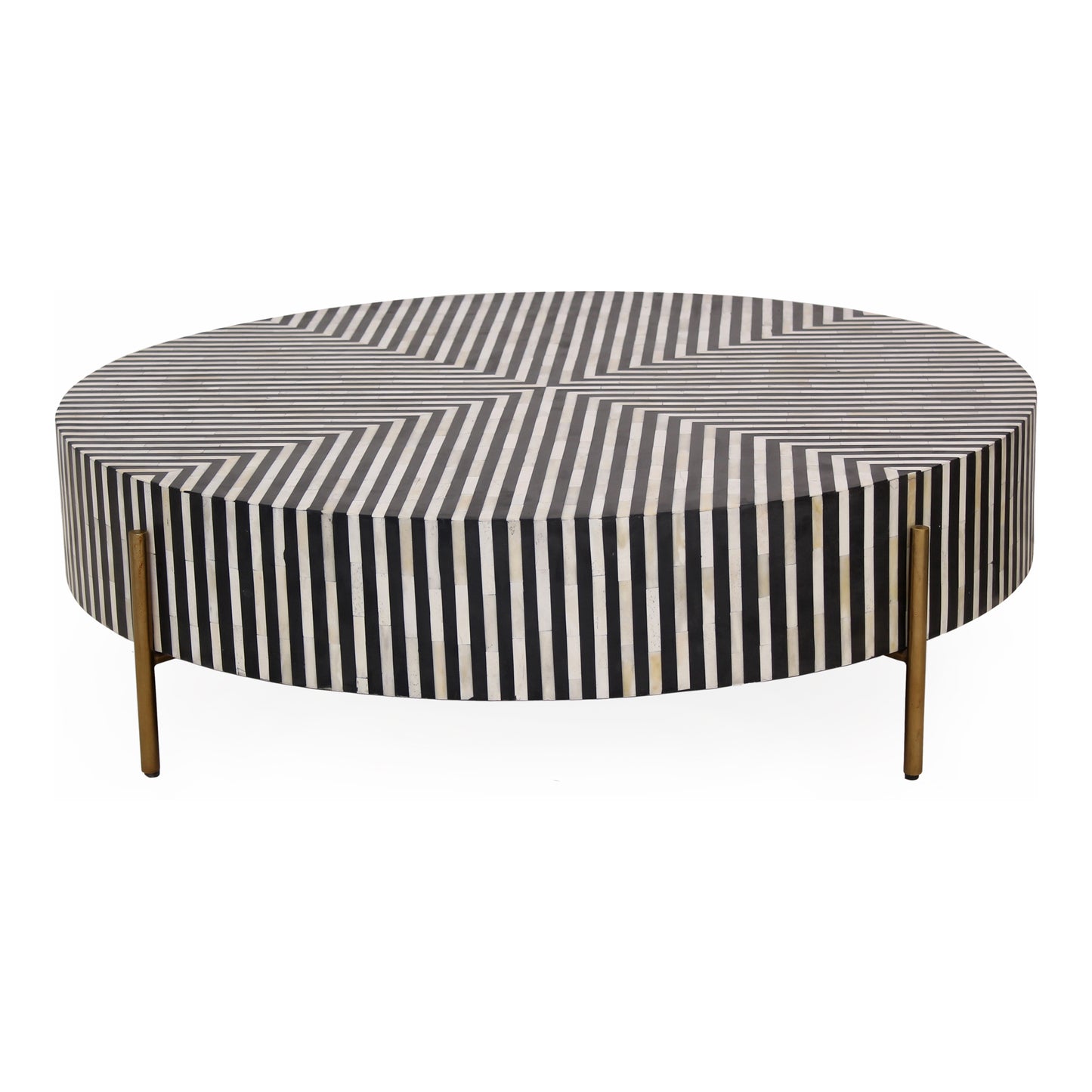 Chameau Medium Coffee Table Black and White