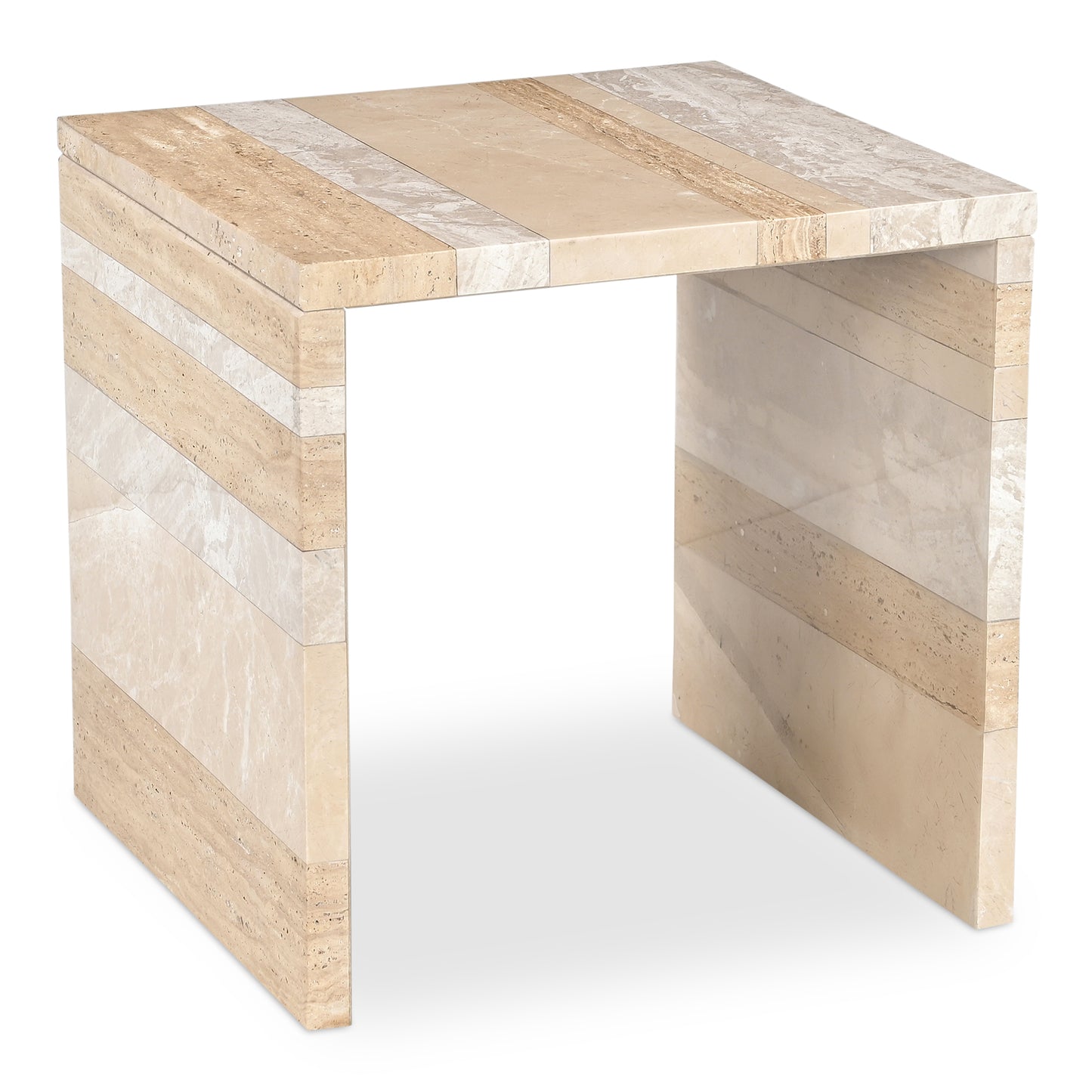 Rosa Accent Table Multicolor Marble