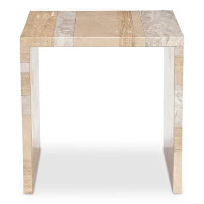 Rosa Accent Table Mixed Marble