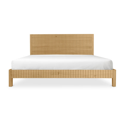 Povera Queen Bed Natural Oak