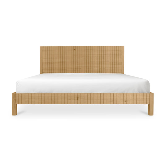 Povera King Bed Natural Oak