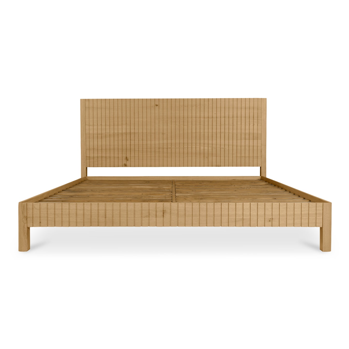 Povera King Bed Natural Oak