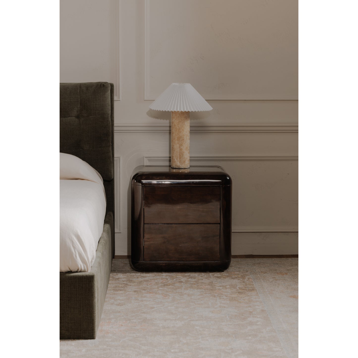 Rory Nightstand Dark Brown