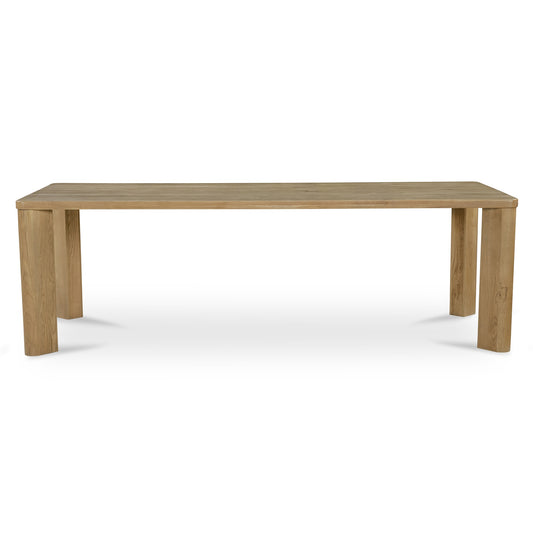Segment Dining Table Wood Large Heritage Brown