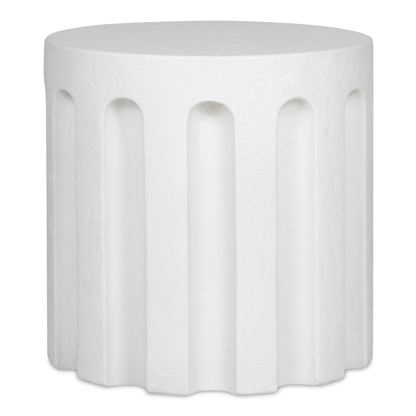 Eris Outdoor Accent Table White