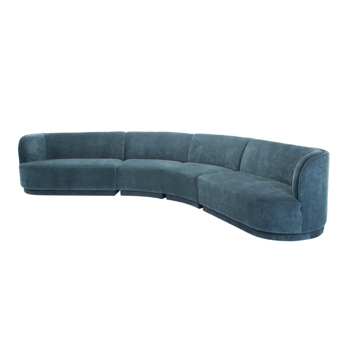 Yoon Eclipse Modular Sectional Chaise Left Nightshade Blue