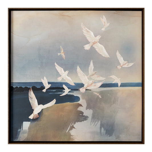 Flock Framed Painting