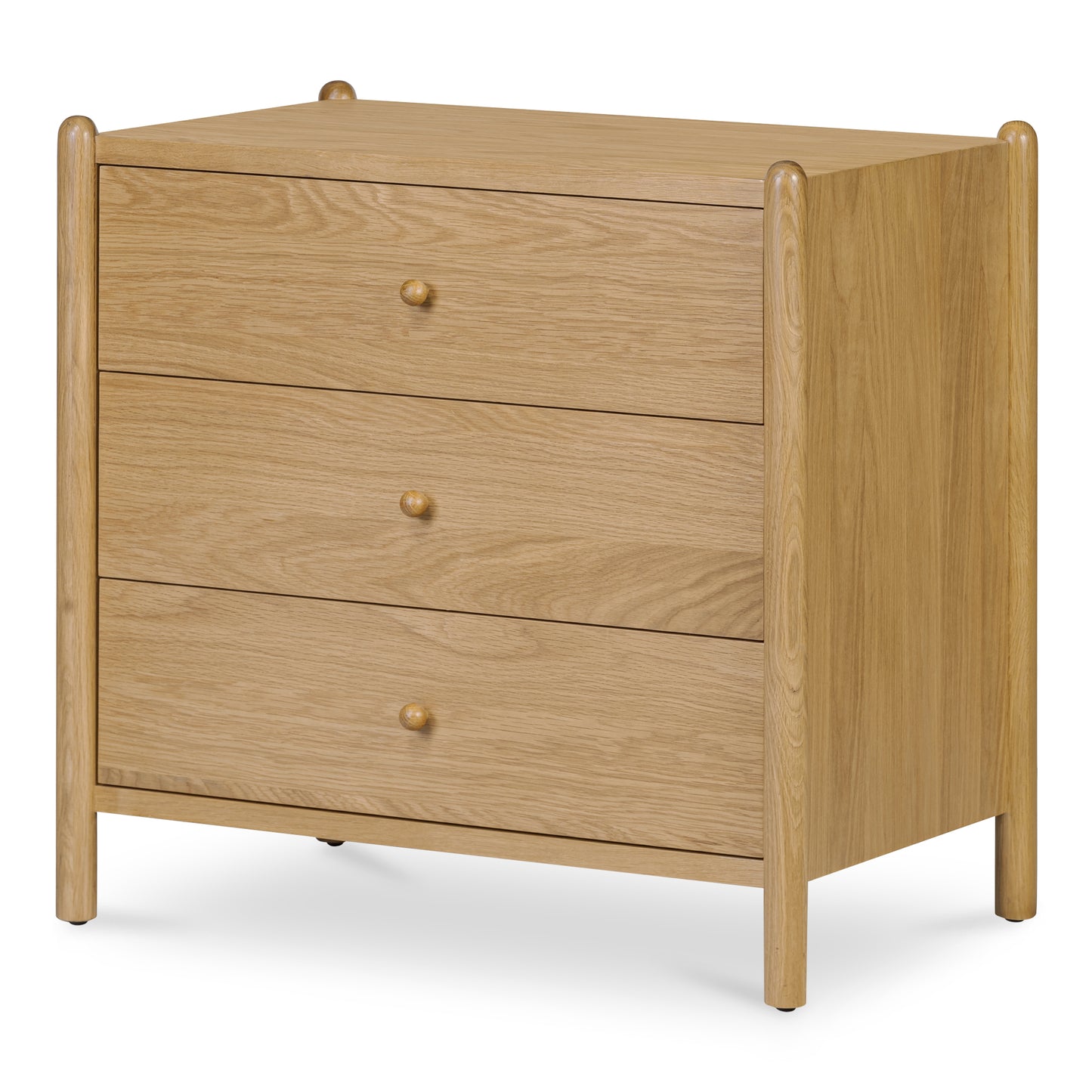 Billy 3 Drawer Nightstand Natural