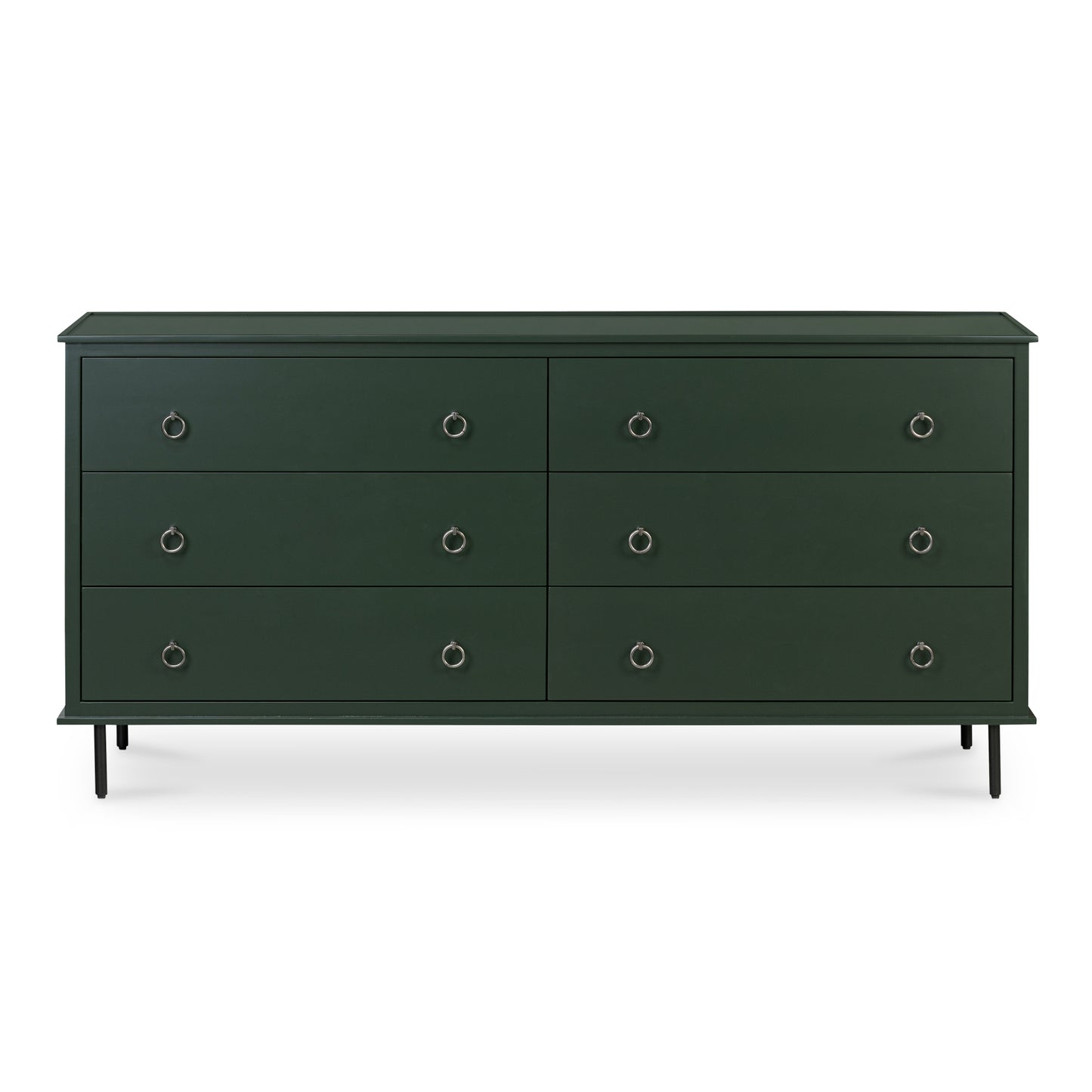 Reagan 6 Drawer Dresser Deep Green