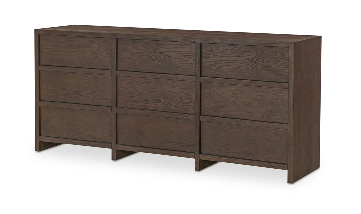 Jenson 9 Drawer Dresser Brown