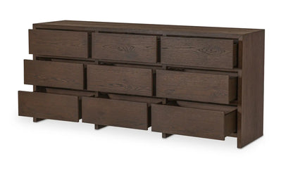 Jenson 9 Drawer Dresser Brown
