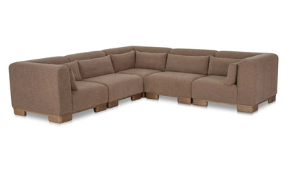 June Classic L Modular Sectional Dark Brown