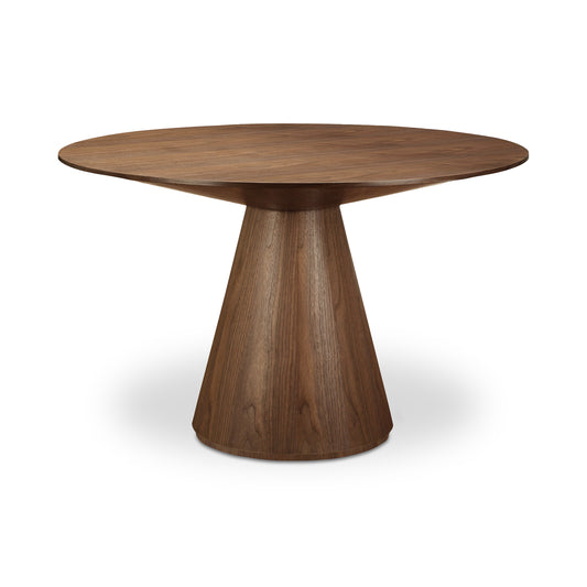 Otago 47In Round Dining Table Walnut