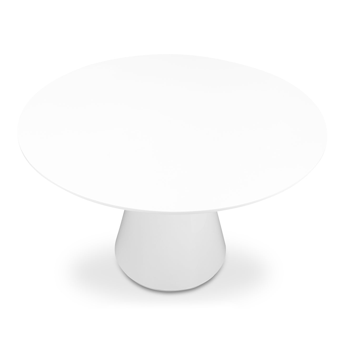 Otago 47In Round  Dining Table White