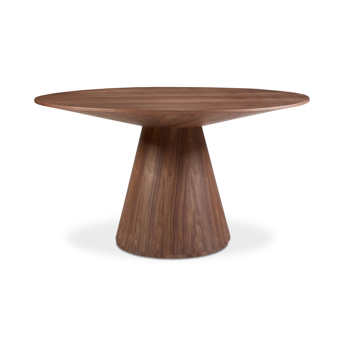 Otago Round 54In Dining Table Walnut Brown