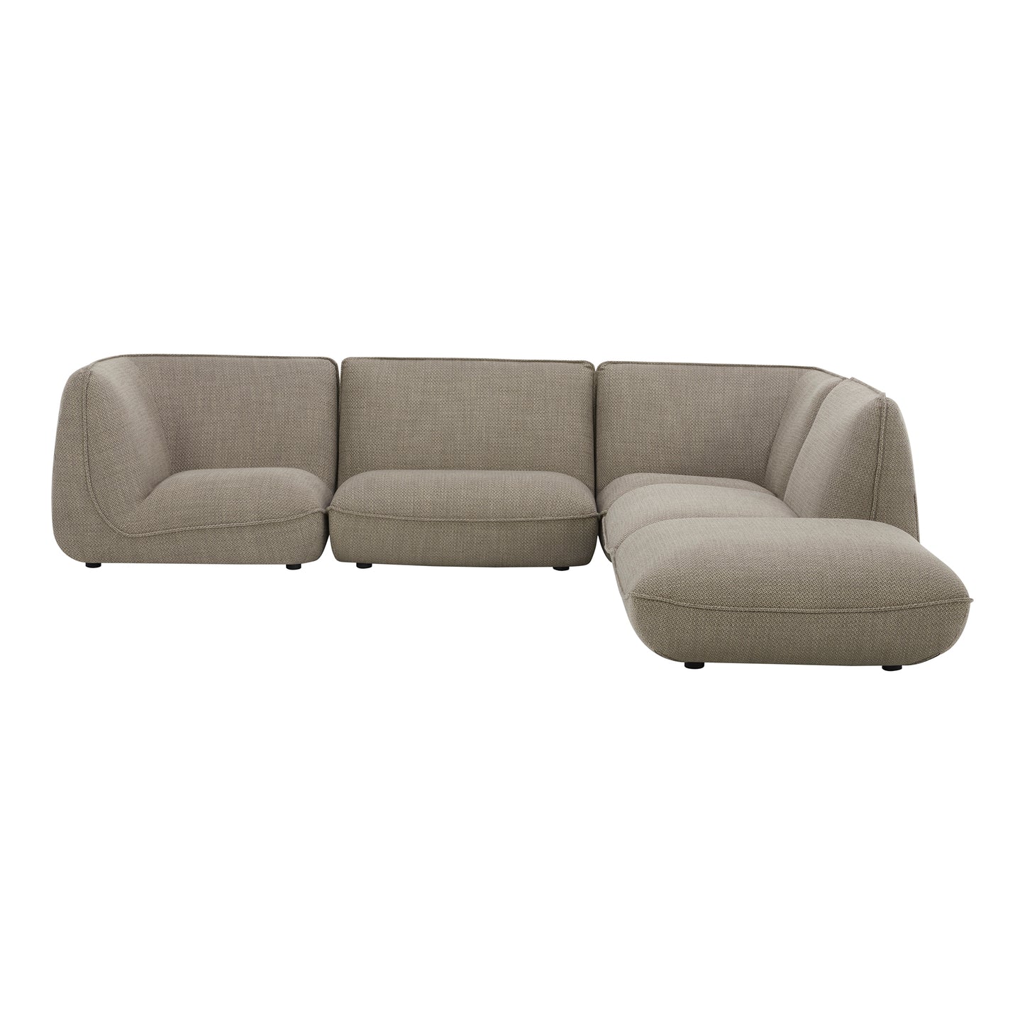 Zeppelin Lounge Modular Sectional Speckled Pumice