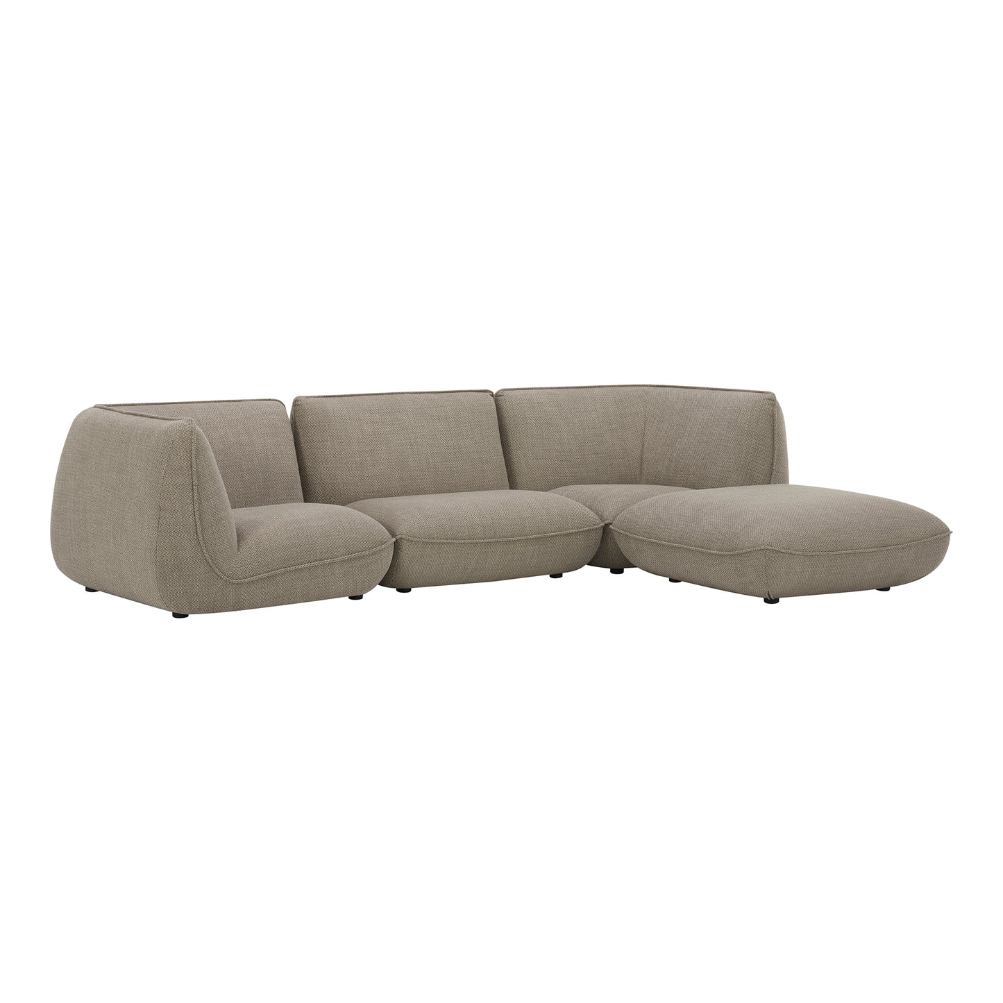 Zeppelin Lounge Modular Sectional Speckled Pumice