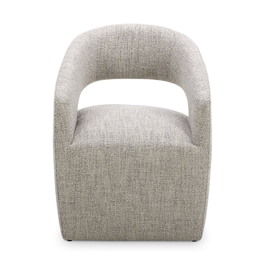 Barrow Rolling Dining Chair Grey Storm