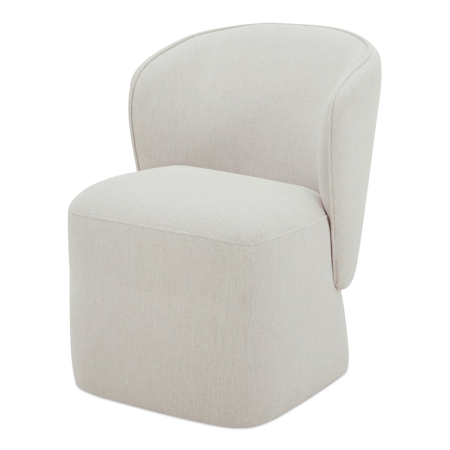 Larson Rolling Dining Chair Heather Grey