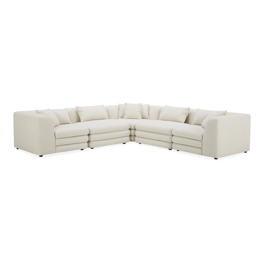 Lowtide Classic L-Shaped Modular Sectional Warm White