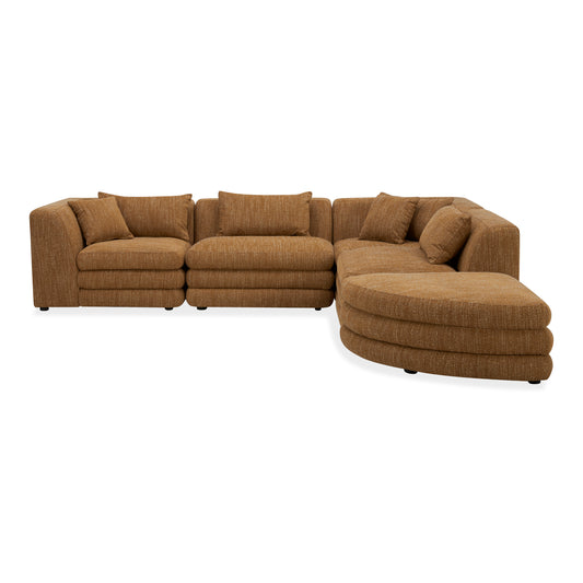 Lowtide Alcove Modular Sectional Amber Glow