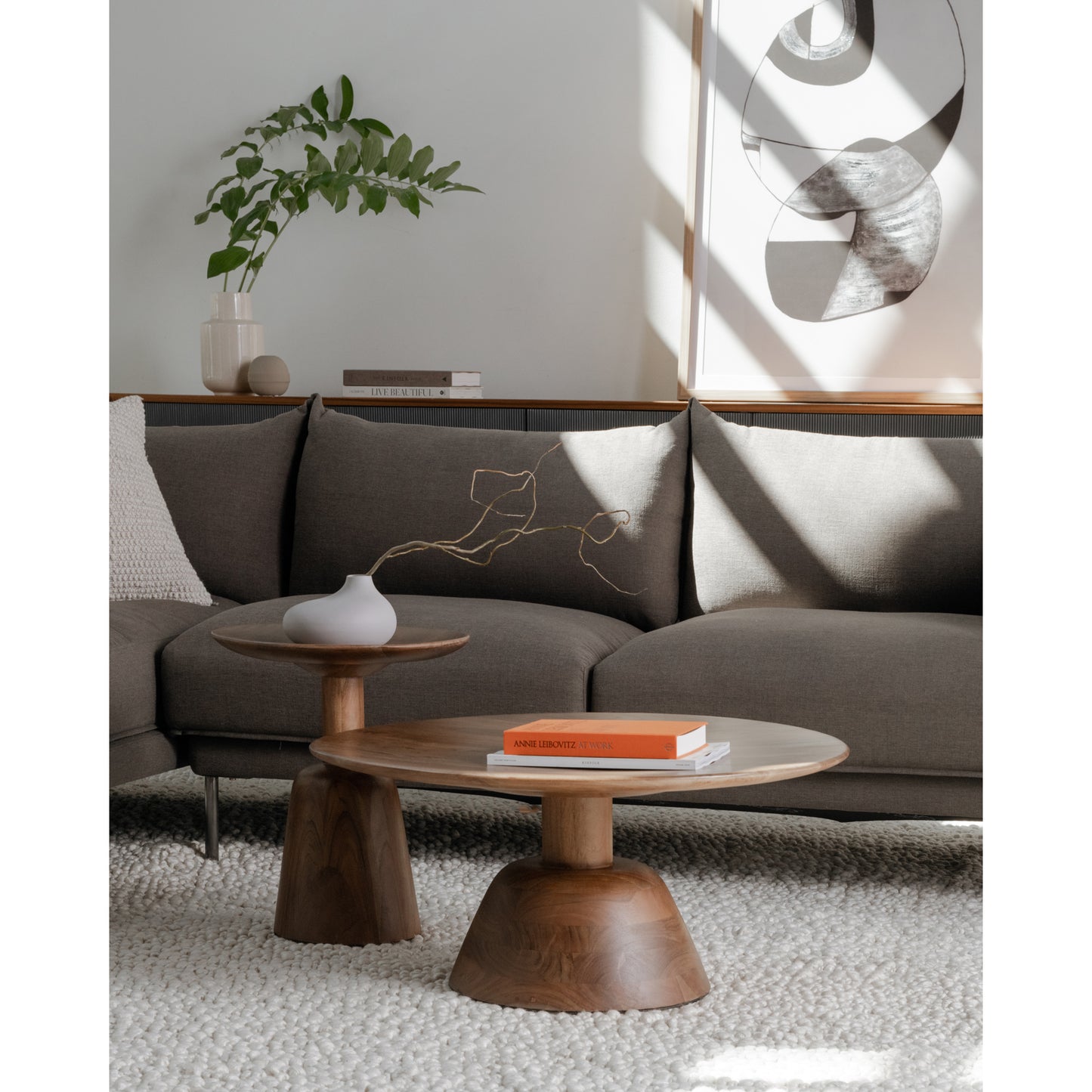 Nels Coffee Table Dark Brown